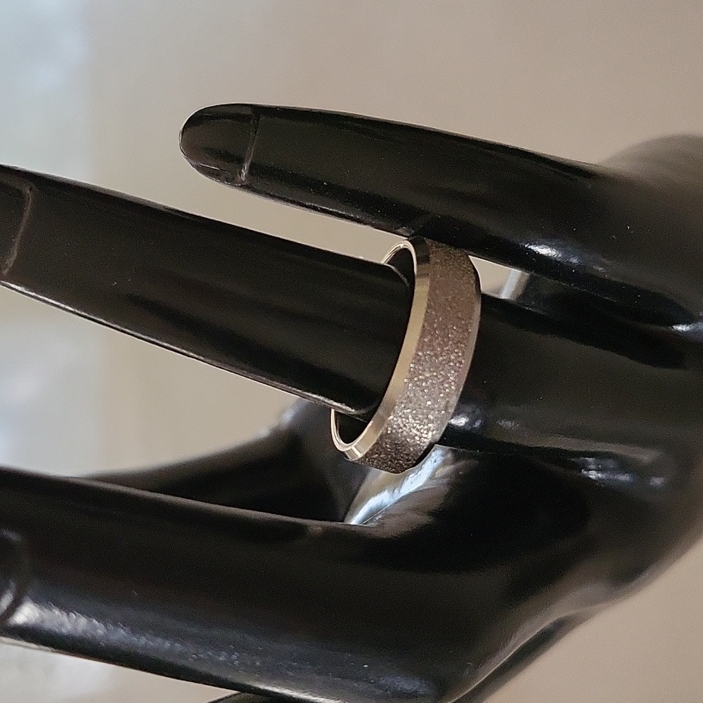 NWOT Diamond Brushed Ring
